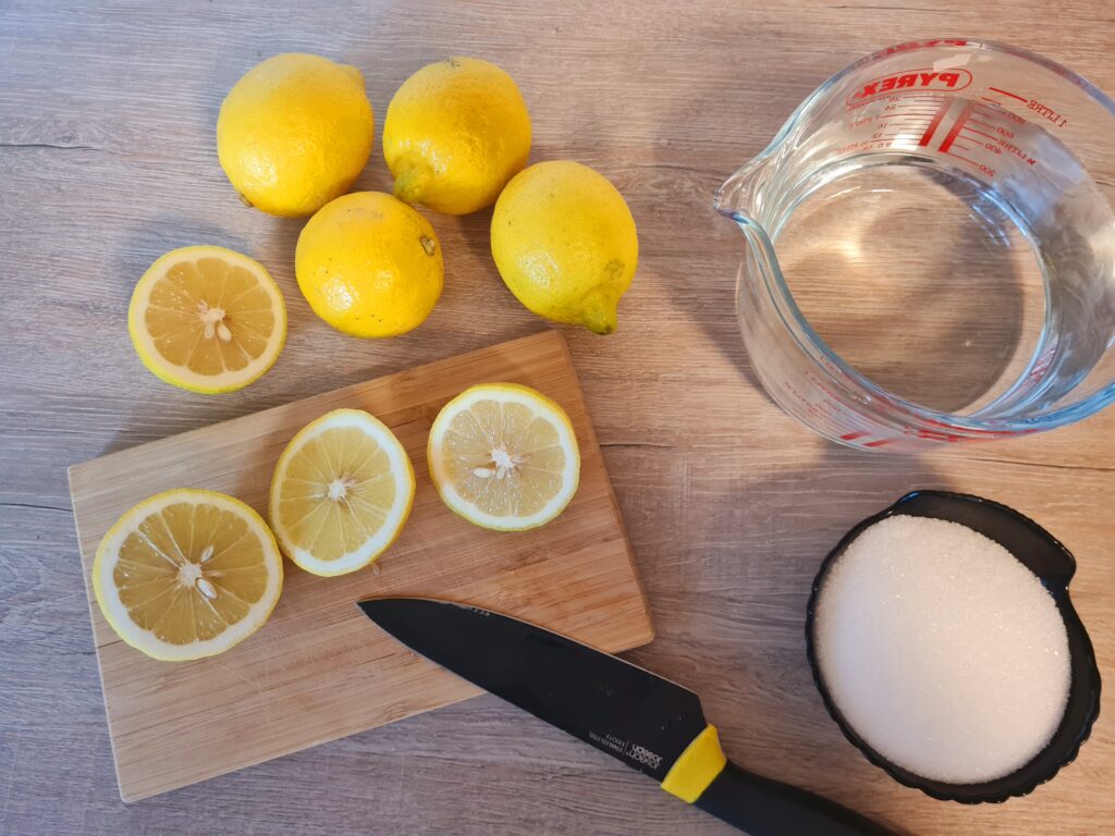 Rezept für leckere Zitronen Lemonade wie in den USA