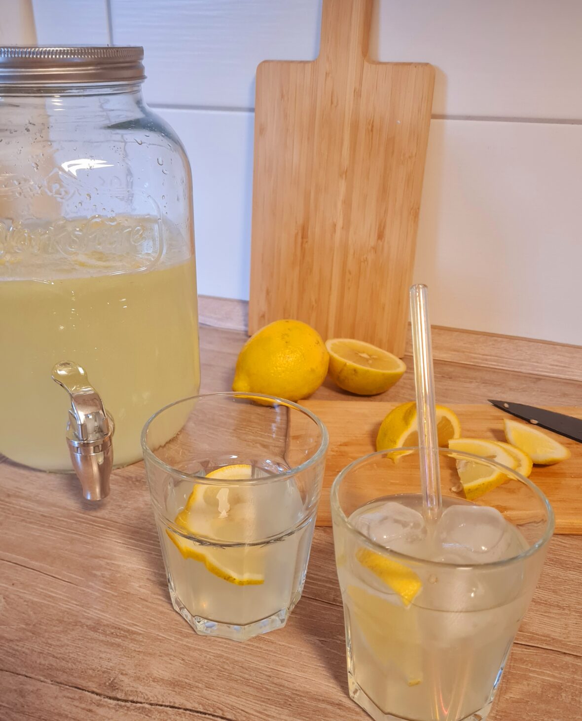 Rezept für leckere Zitronen Lemonade wie in den USA