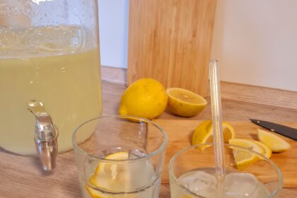 Rezept für leckere Zitronen Lemonade wie in den USA